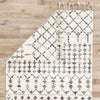 Riot Geometric Rug in Turtledove & Jet Black design by Jaipur Living