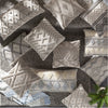 Anders ADR-002 Hand Woven Square Pillow in Charcoal & Beige by Surya