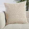 Madur Textured Pillow in Light Taupe by Jaipur Living