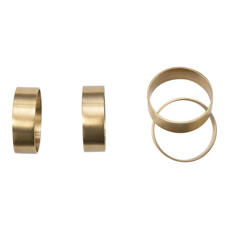 Brass Napkin Rings in Box, Set of 4