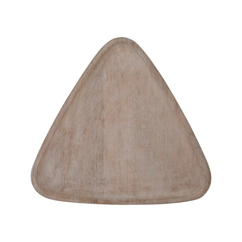 Whitewashed Triangular Serving Board