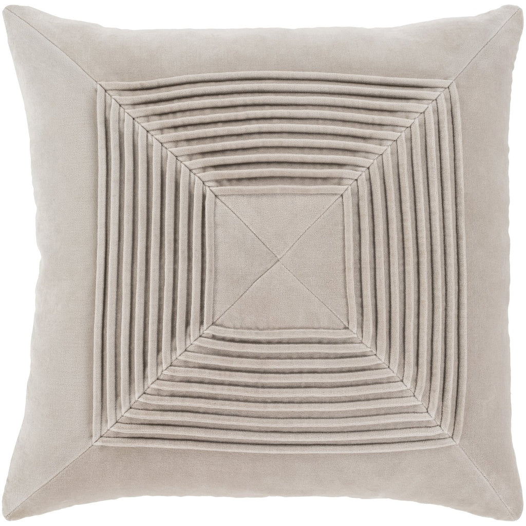 Akira AKA-006 Velvet Pillow in Beige by Surya