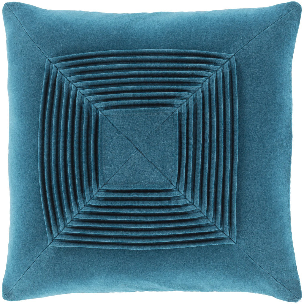 Akira AKA-007 Velvet Pillow in Teal by Surya