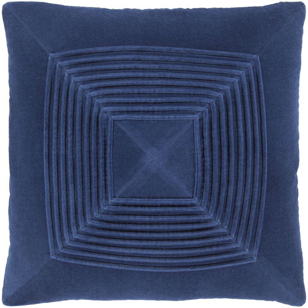 Akira AKA-008 Velvet Pillow in Navy by Surya