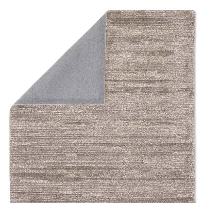 Alfa Handmade Stripe Gray Area Rug