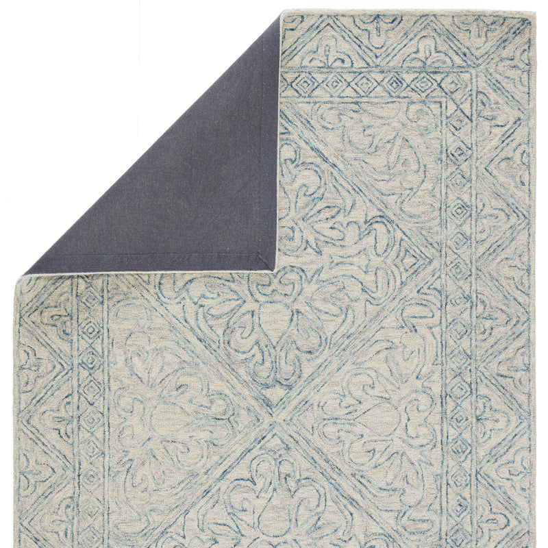 Carmen Handmade Trellis Blue/ Light Gray Rug by Jaipur Living