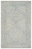 Carmen Handmade Trellis Blue/ Light Gray Rug