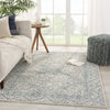 Carmen Handmade Trellis Blue/ Light Gray Rug by Jaipur Living