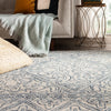 Carmen Handmade Trellis Blue/ Light Gray Rug