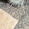 Carmen Handmade Trellis Blue/ Light Gray Rug by Jaipur Living