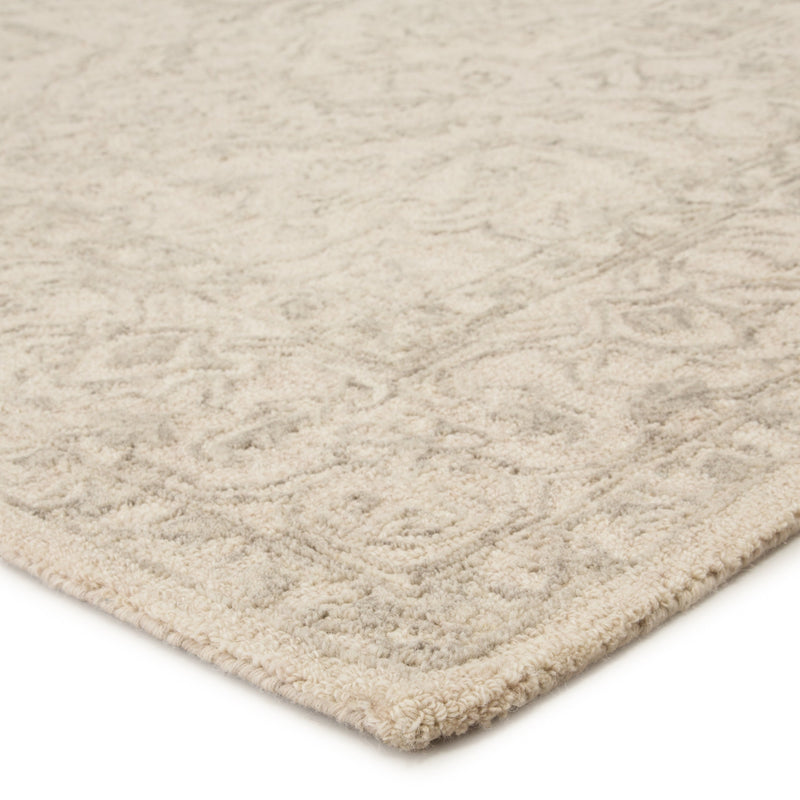 Lena Handmade Medallion Light Gray/ Cream Rug by Jaipur Living