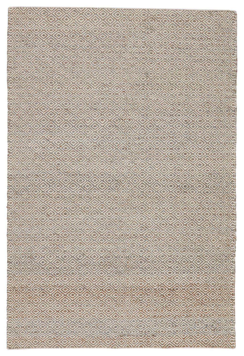 Wales Natural Geometric Tan & White Area Rug