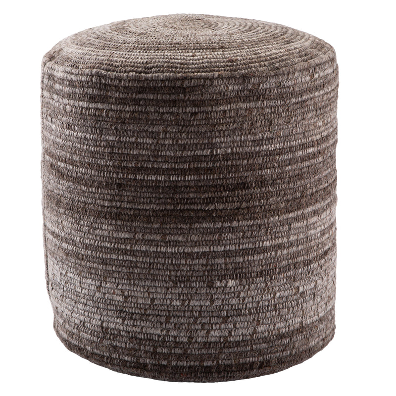 Duro Stripes Pouf in Brown by Jaipur Living