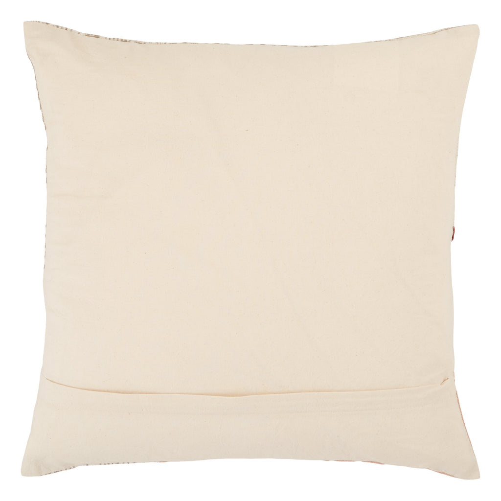 Ayami Tribal Pillow in Light Pink & Cream