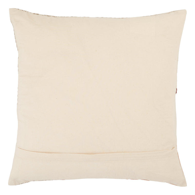 Ayami Tribal Pillow in Light Pink & Cream