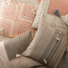 Ayami Tribal Pillow in Light Pink & Gray