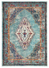 Caba Medallion Blue & Pink Area Rug