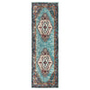 Caba Medallion Blue & Pink Area Rug