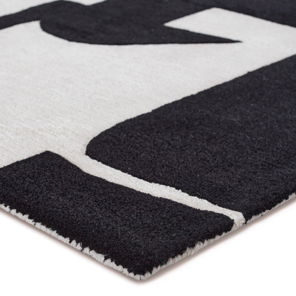 Anthem Hand Tufted Noverre Black & Cream Rug 2