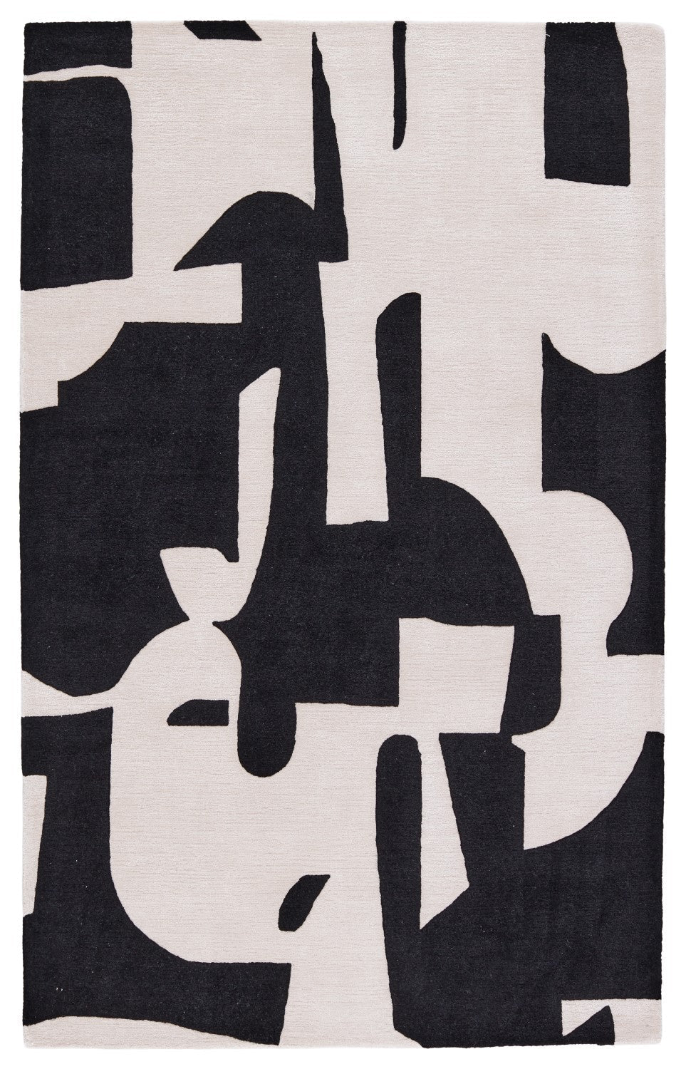 Anthem Hand Tufted Noverre Black & Cream Rug 1