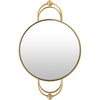 Caroline AOL-001 Round Mirror in Gold by Surya