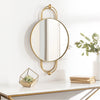 Caroline AOL-001 Round Mirror in Gold by Surya