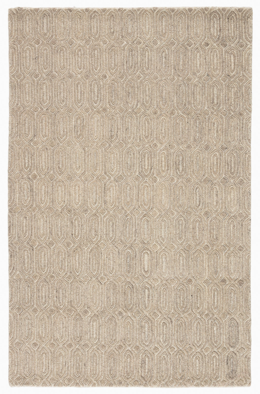 Chaise Handmade Geometric Beige Area Rug