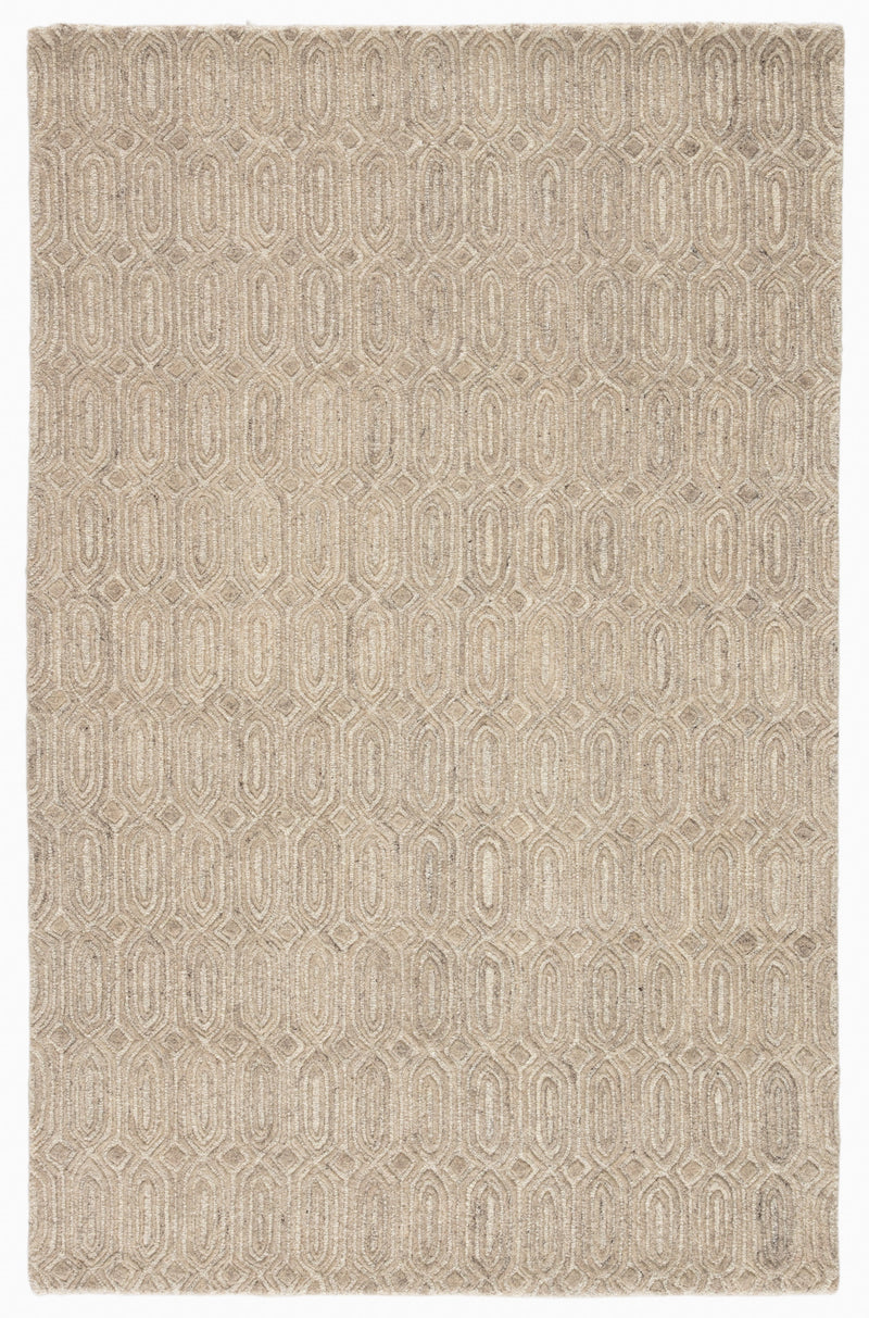 Chaise Handmade Geometric Beige Area Rug