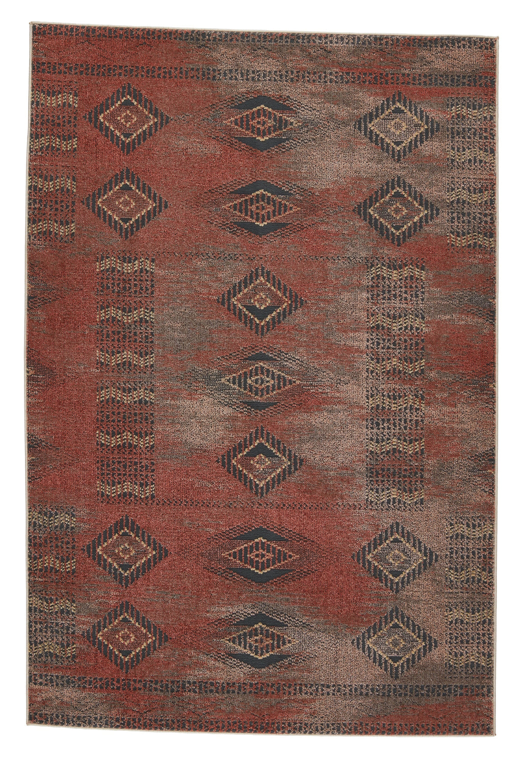 Artigas Abrego Red & Gray Rug 1