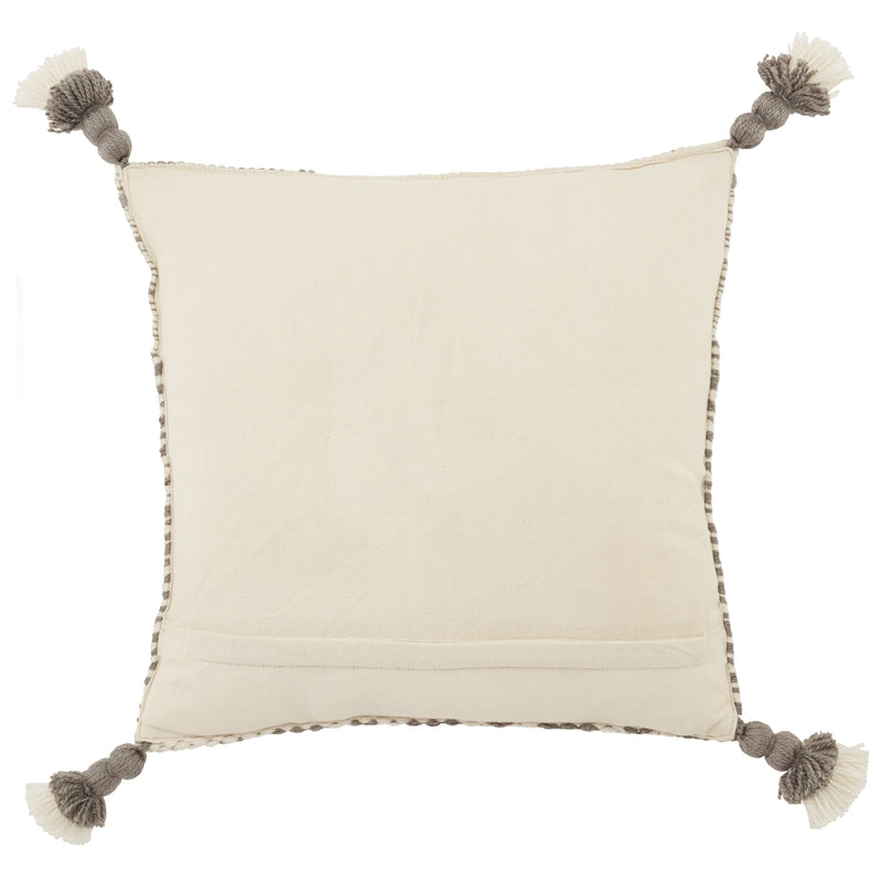 Armour Calvert Indoor/Outdoor Gray & Ivory Pillow 2