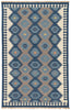 Zebulon Geometric Rug in Patriot Blue & Atmosphere design by Jaipur Living