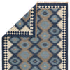 Zebulon Geometric Rug in Patriot Blue & Atmosphere design by Jaipur Living