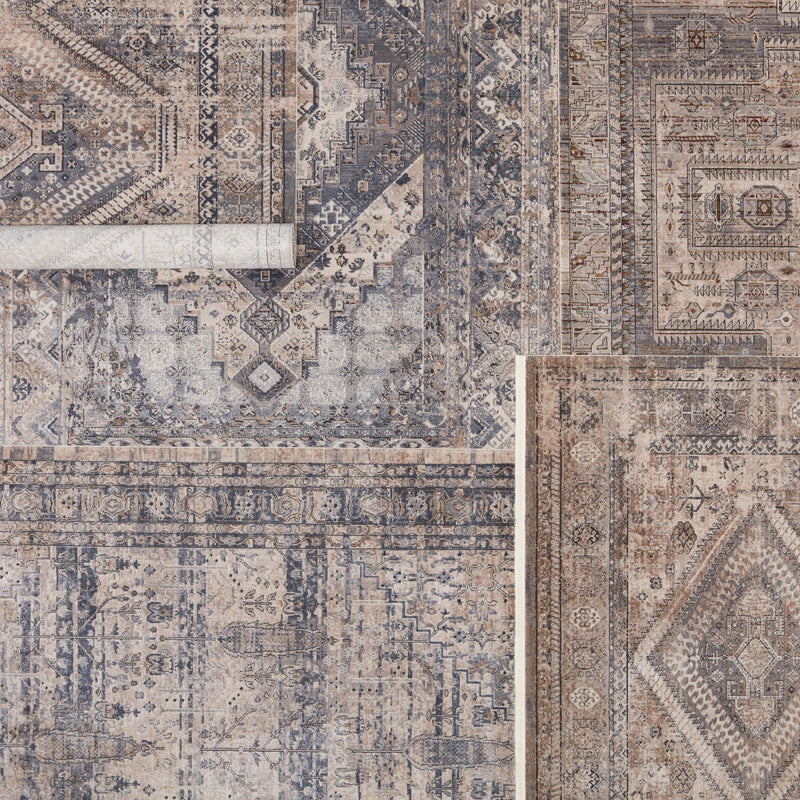 Athenian Tristdan Tan & Blue Rug 6