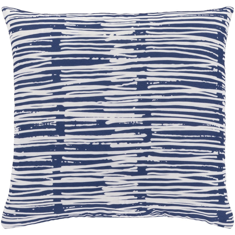 Azora AZO-003 Woven Square Pillow in Pale Blue & White by Surya