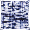 Azora AZO-005 Woven Square Pillow in Dark Blue & White by Surya