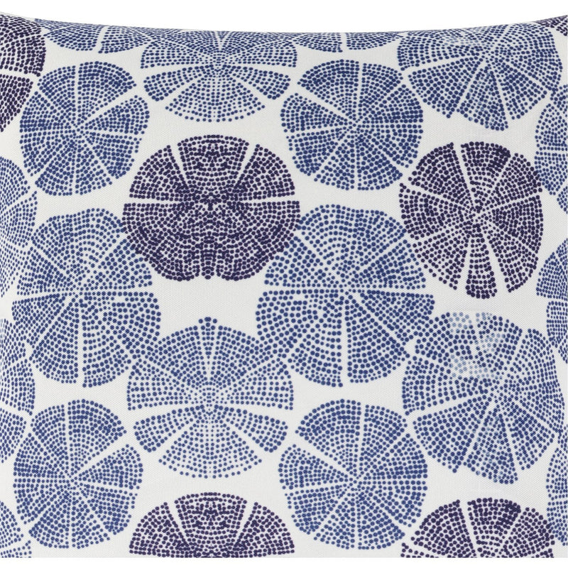 Azora AZO-006 Woven Square Pillow in Navy & White by Surya