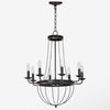 Abrham 8 Light 23 Dia Adjustable Chandelier