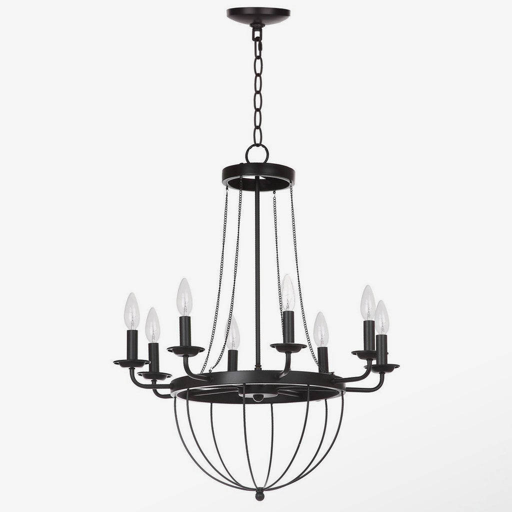 Abrham 8 Light 23 Dia Adjustable Chandelier