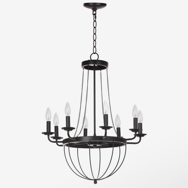 Abrham 8 Light 23 Dia Adjustable Chandelier