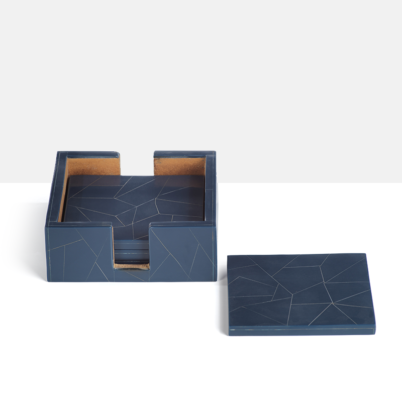 Abstract Inlay Coaster Set