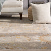 Abers Handmade Floral Gray & Beige Area Rug