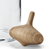 Alfredo Glass Carafe with Carved Oak Stopper