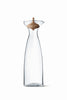 Alfredo Glass Carafe with Carved Oak Stopper