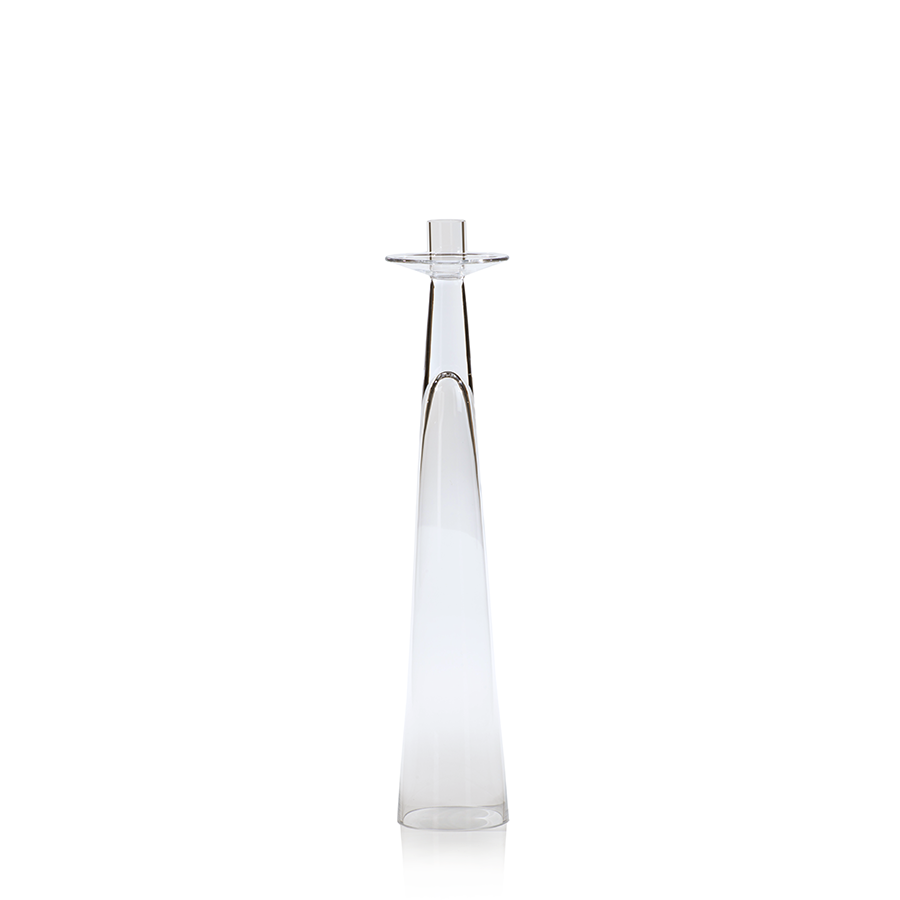 Alina Glass Taper Candle Holder in Various Sizes