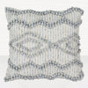 Anders Hand Woven Pillow in Cream & Medium Gray