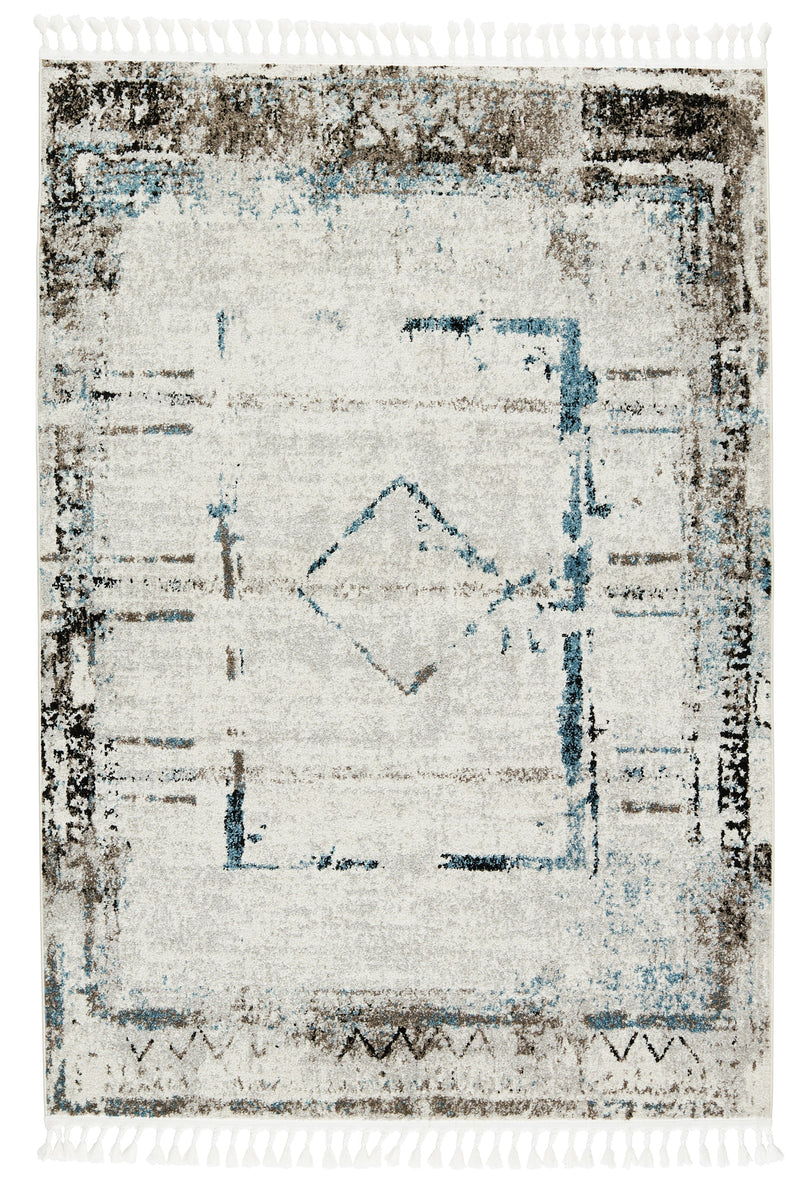 Bahia Aydin Gray & Blue Rug 1