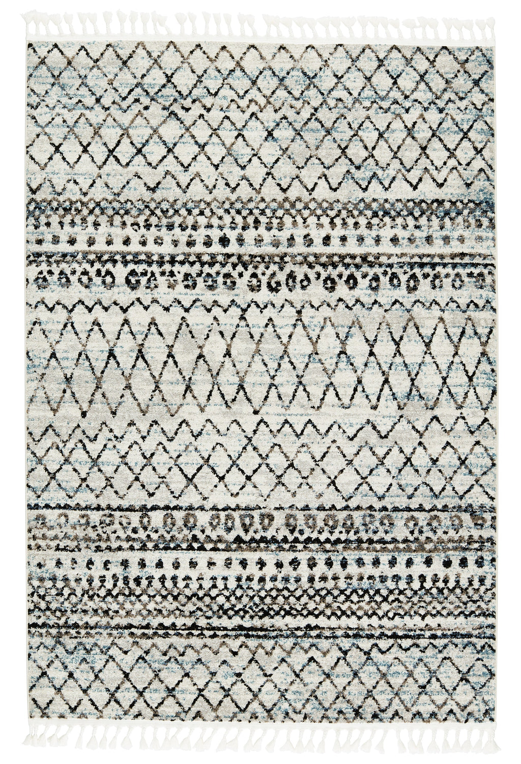 Bahia Kula Black & Blue Rug 1