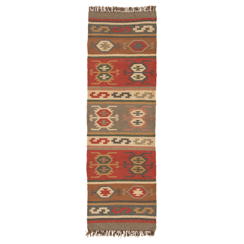 Thebes Geometric Rug in Cardinal & Mustard Gold design by Jaipur Living