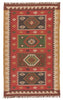 Amman Geometric Rug in Zinfandel & Wood Thrush design by Jaipur Living