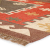 Amman Geometric Rug in Zinfandel & Wood Thrush design by Jaipur Living